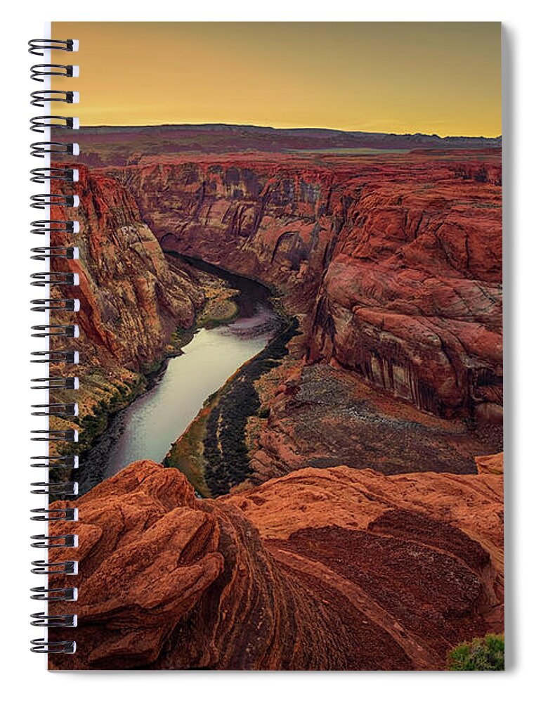 Arizona Spiral Notebook featuring the photograph Horseshoe Band #2 by Peter Lakomy