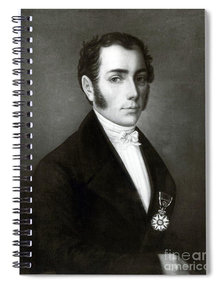 Science Spiral Notebook featuring the photograph Joseph Von Fraunhofer, German Optician #2 by Science Source