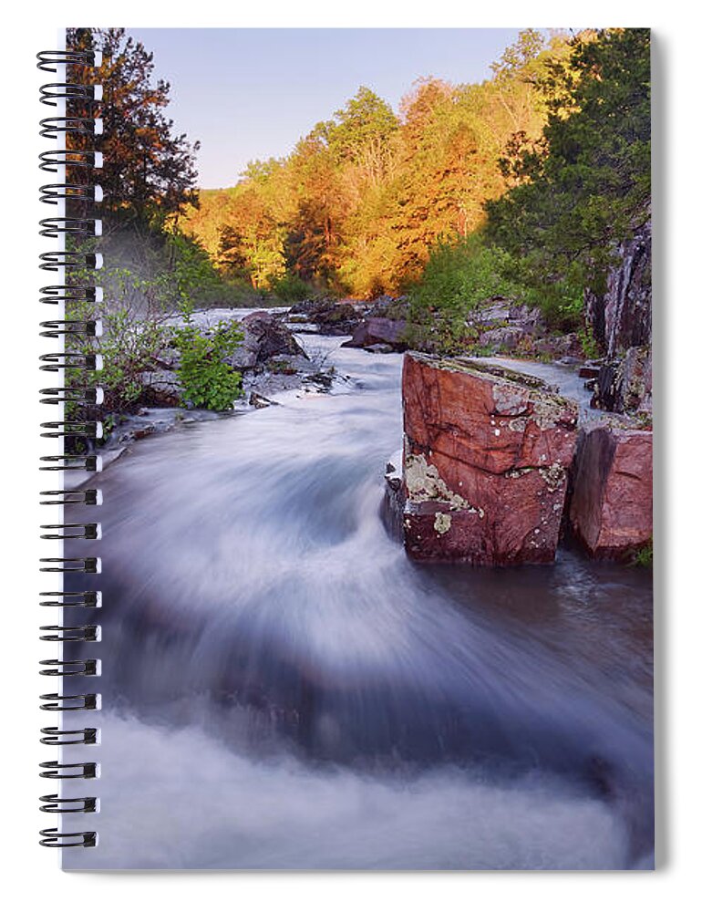 Creek Spiral Notebook featuring the photograph Lower Rock Creek #2 by Robert Charity