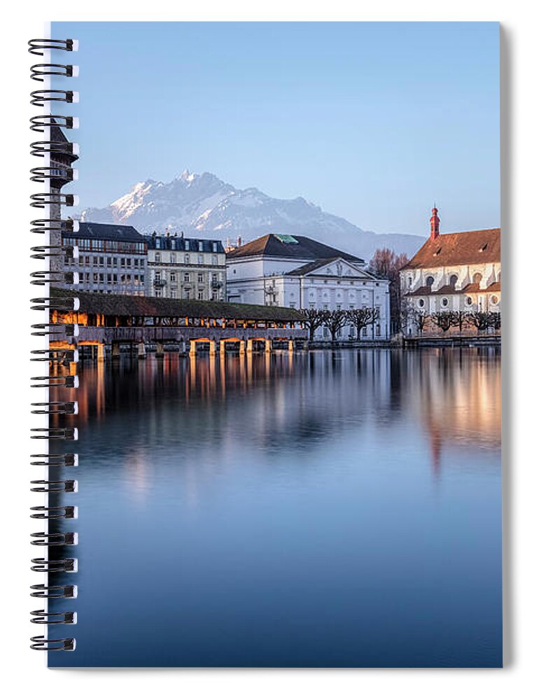 Lucerne Spiral Notebook featuring the photograph Lucerne - Switzerland #2 by Joana Kruse