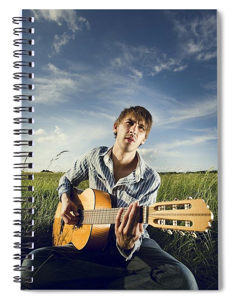 Musician Spiral Notebook featuring the photograph Musician #2 by Jackie Russo