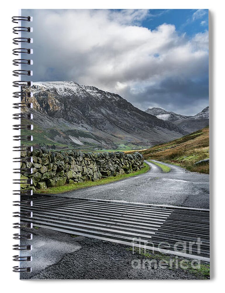 Nant Ffrancon Pass Spiral Notebook featuring the photograph Nant Ffrancon Pass #2 by Adrian Evans
