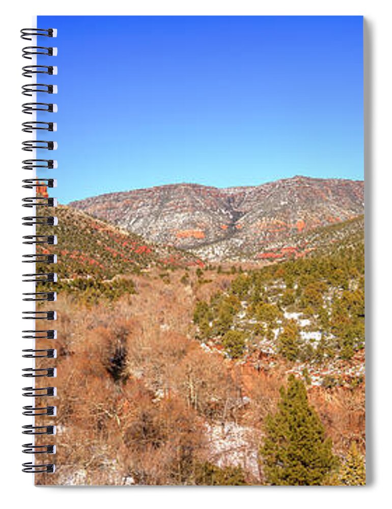 America Spiral Notebook featuring the photograph Oak Creek Canyon #2 by Alexey Stiop