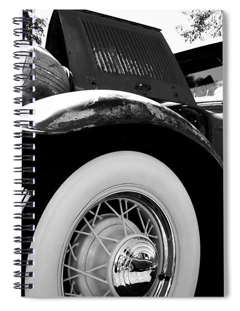 Port Washington Fishday Car Show Spiral Notebook featuring the photograph Old Truck #1 by JamieLynn Warber