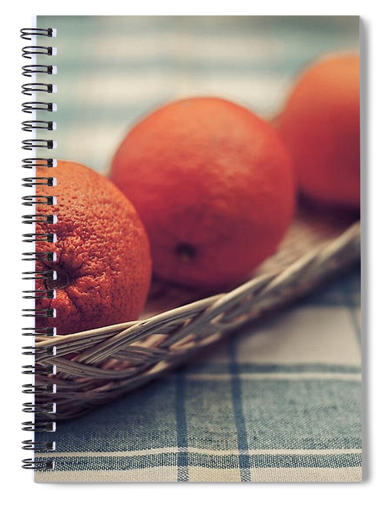 Orange Spiral Notebook featuring the photograph Orange #2 by Mariel Mcmeeking
