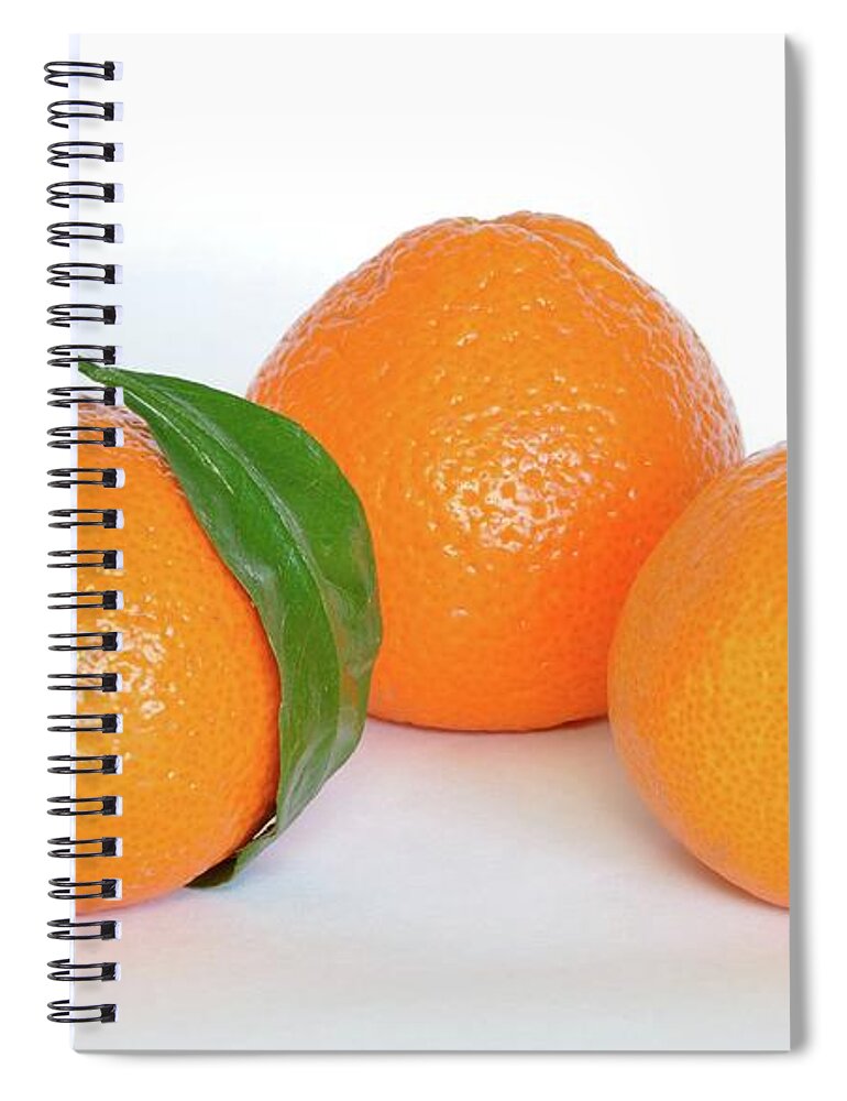 Orange Spiral Notebook featuring the digital art Orange #2 by Super Lovely