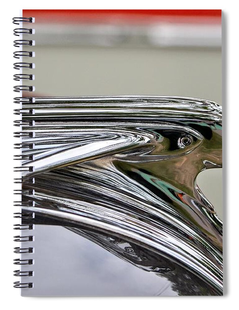 Chrome Spiral Notebook featuring the photograph Pontiac Chief #2 by Dean Ferreira