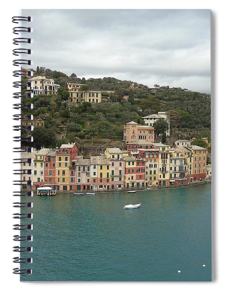 Portofino Spiral Notebook featuring the photograph Portofino #2 by Yohana Negusse