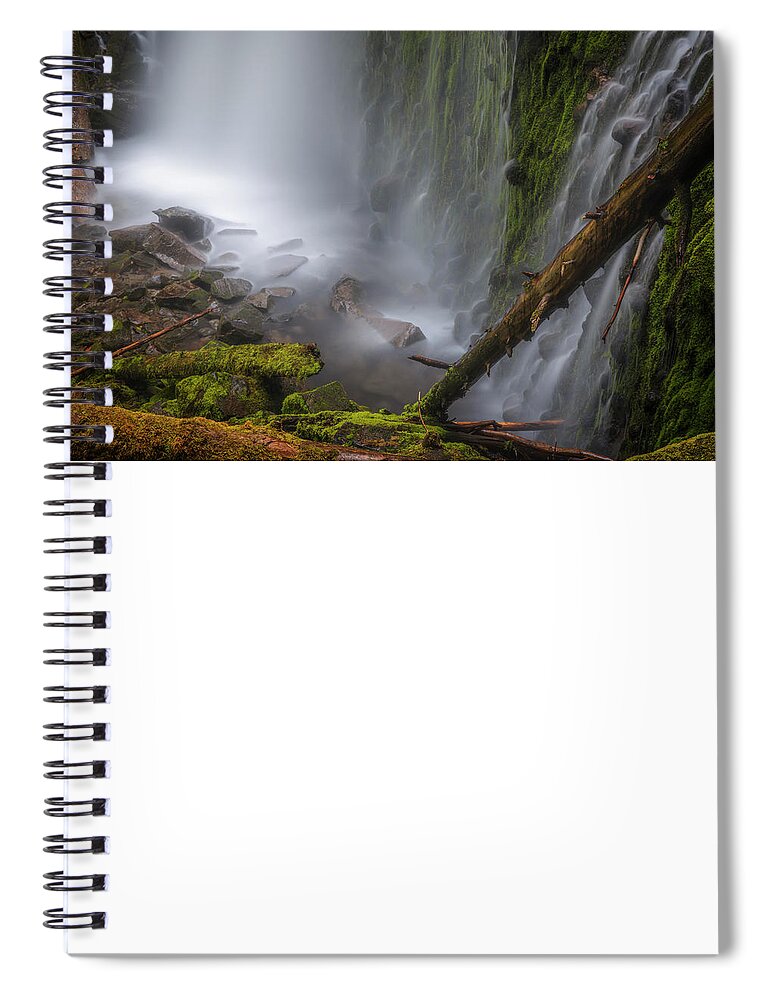 River Spiral Notebook featuring the photograph Proxy Falls #2 by Cat Connor