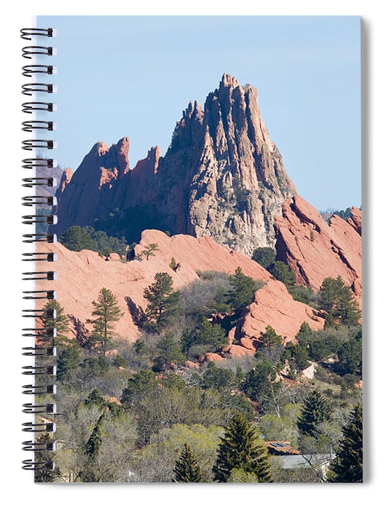 Pike National Forest Spiral Notebook featuring the photograph Red Rock Canyon Open Space Park #2 by Steven Krull