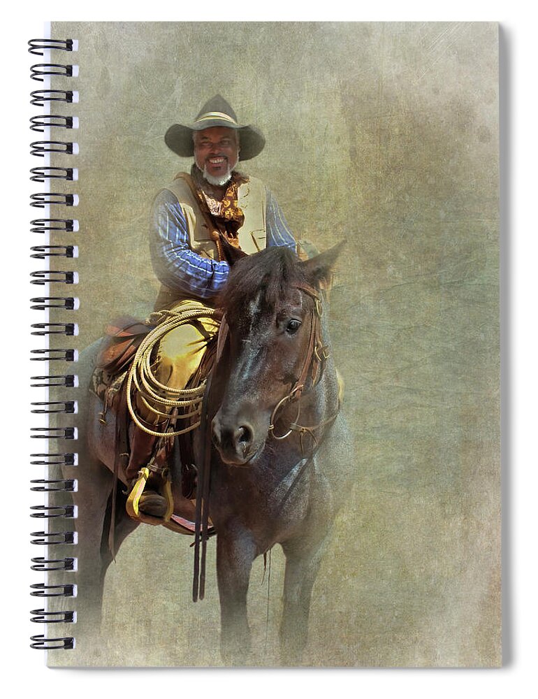 Americana Spiral Notebook featuring the photograph Ride em Cowboy #2 by David and Carol Kelly