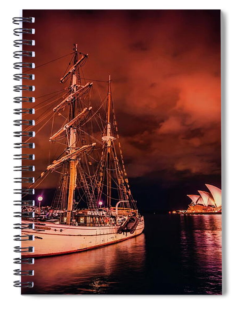 Sailing Ship Spiral Notebook featuring the photograph Sailing Ship #2 by Mariel Mcmeeking