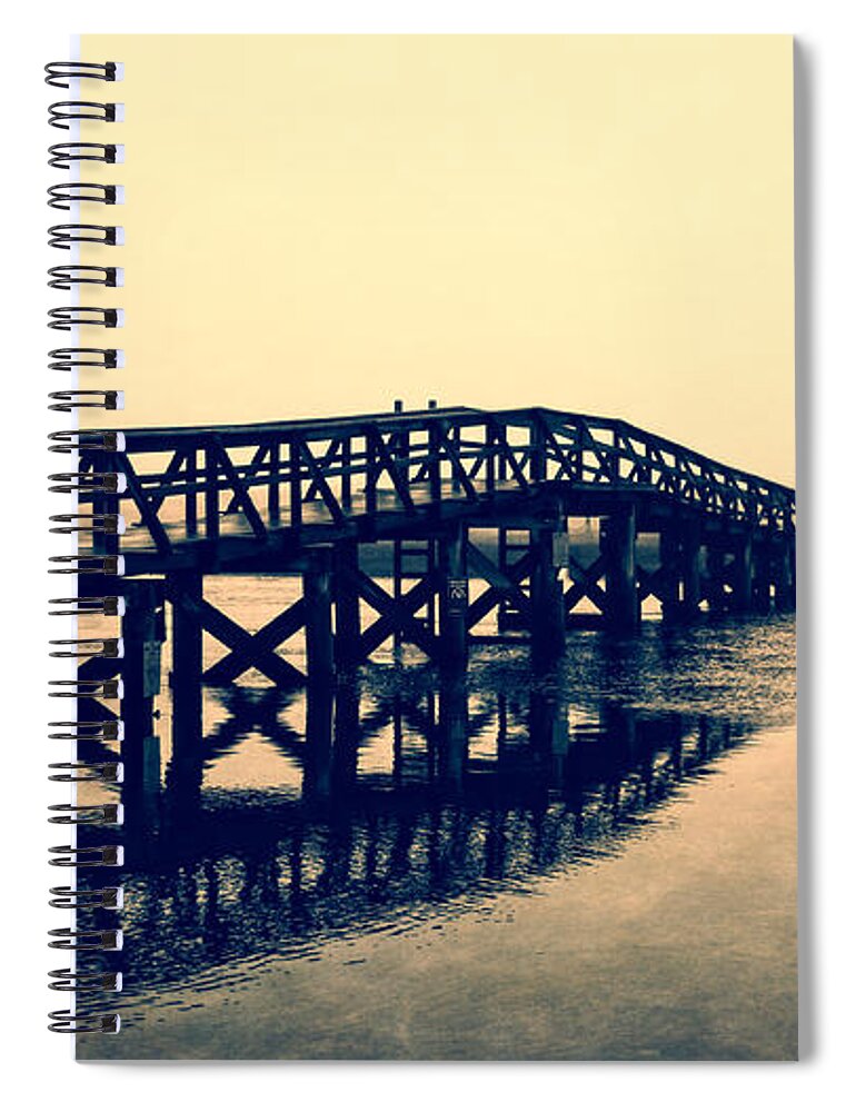 Boardwalk Spiral Notebook featuring the photograph Sandwich Boardwalk #2 by Frank Winters