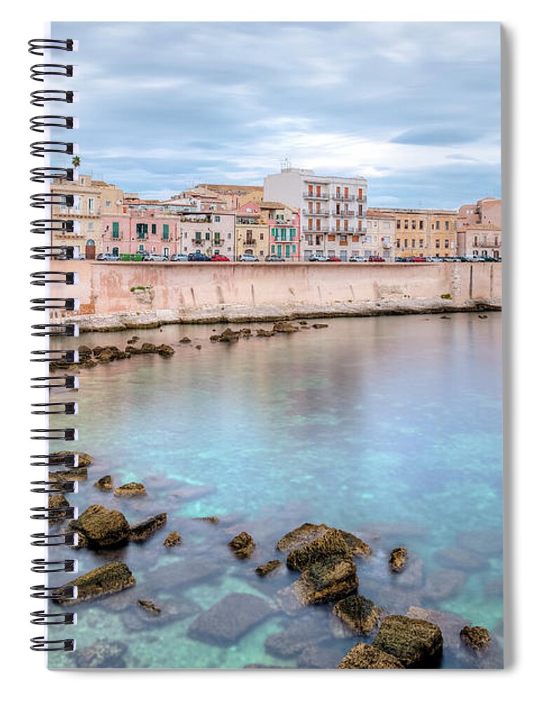 Ortigia Spiral Notebook featuring the photograph Siracusa - Sicily #2 by Joana Kruse