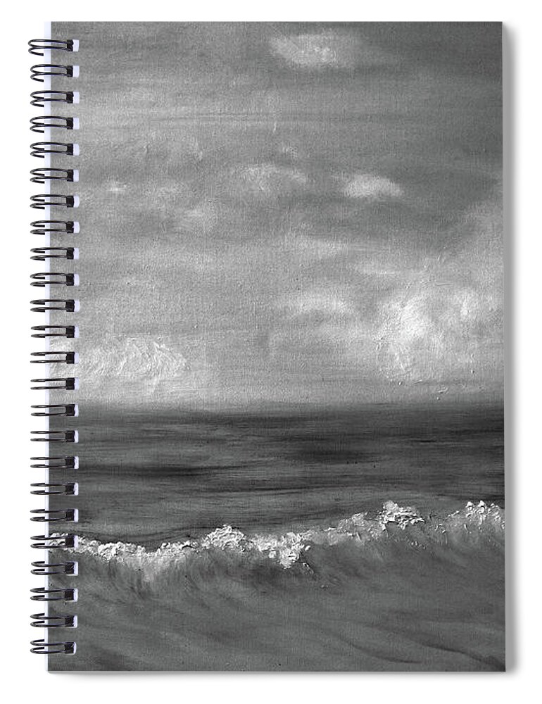 Ocean Spiral Notebook featuring the painting Summer Dreams #2 by Judy Hall-Folde