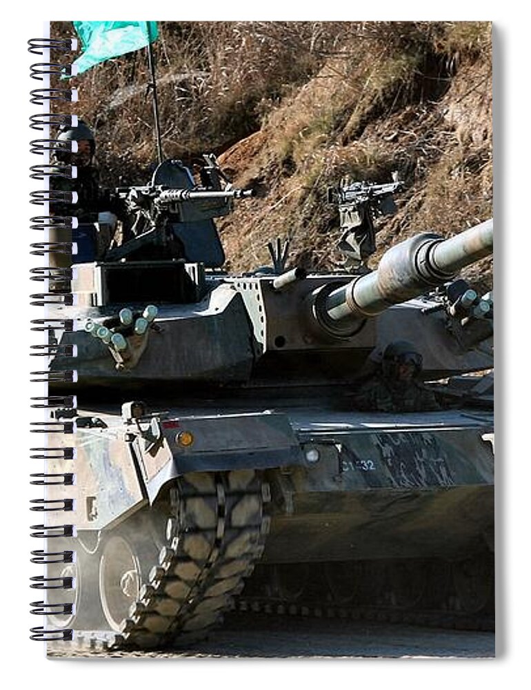 Tank Spiral Notebook featuring the digital art Tank #2 by Maye Loeser