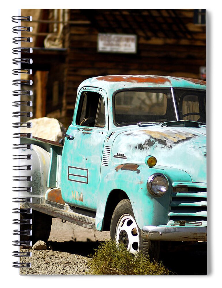 Tachatticup Spiral Notebook featuring the photograph Techatticup Mine Ghost Town NV #1 by Marti Green