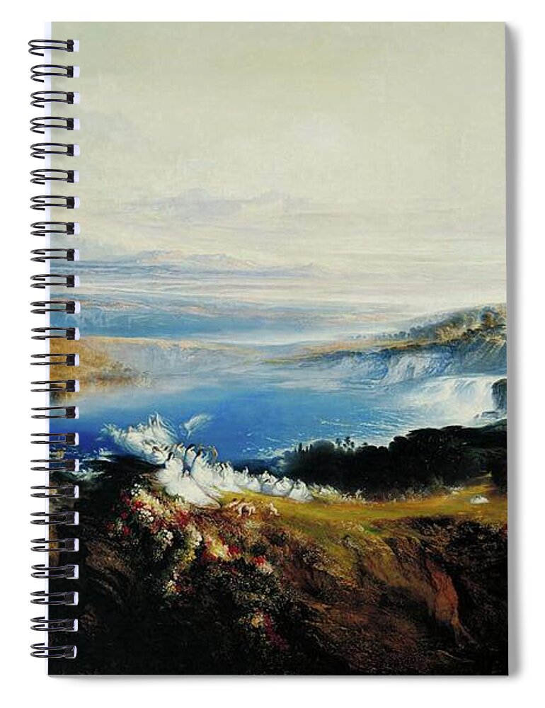 John Martin Spiral Notebook featuring the painting The Plains Of Heaven by Troy Caperton