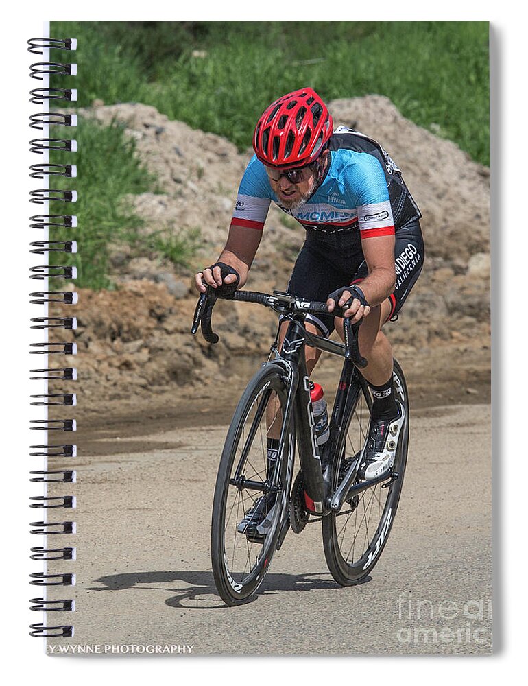Tour Of Murrieta Spiral Notebook featuring the photograph Time Trial 3 by Dusty Wynne