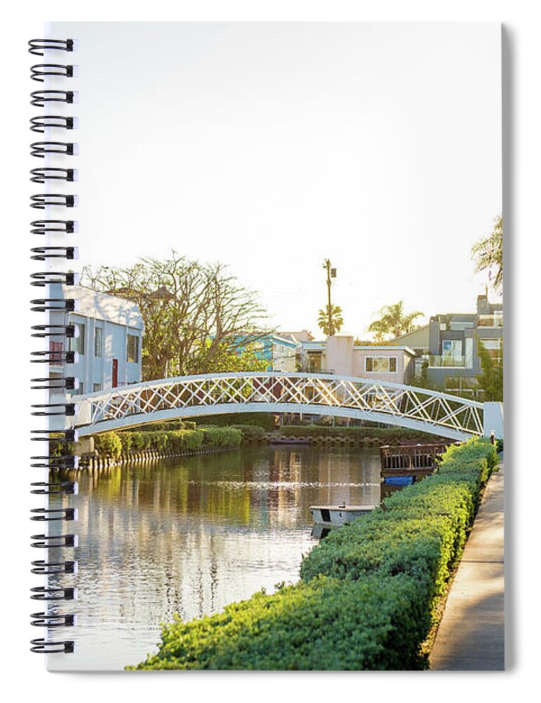 California Spiral Notebook featuring the photograph Venice Canals #2 by Aileen Savage