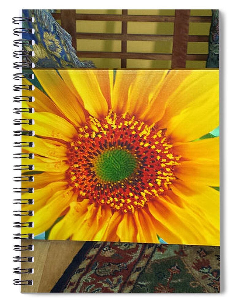  Spiral Notebook featuring the painting Wall Art #2 by Rich Franco