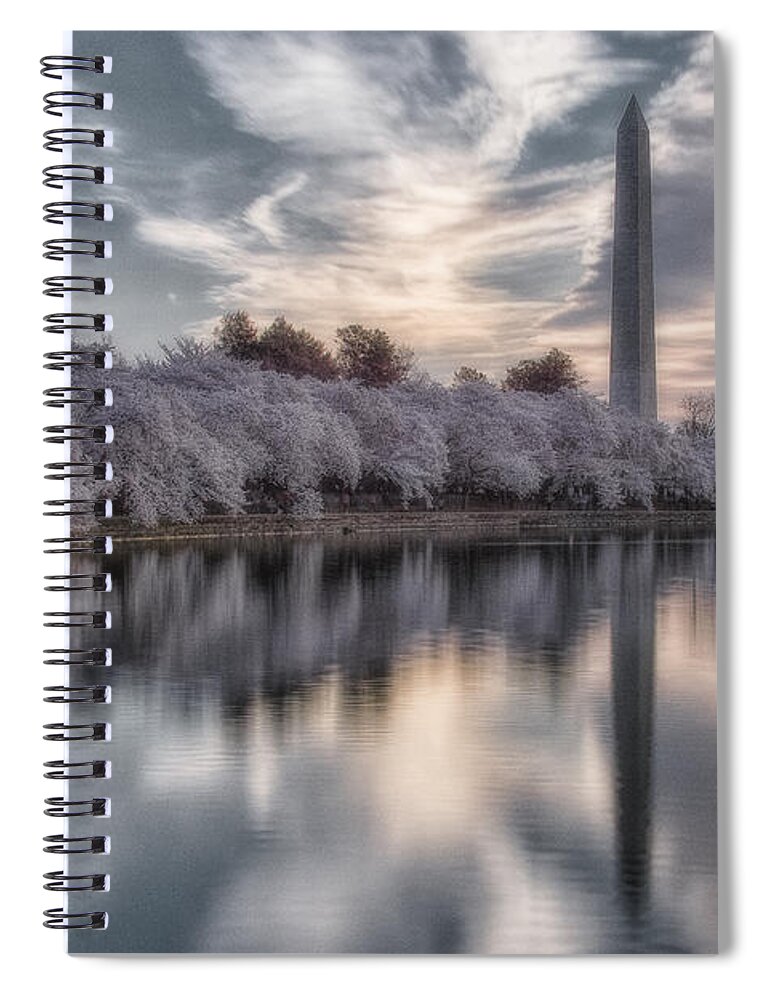 Cherry Blossoms Spiral Notebook featuring the photograph Washington Sunrise #2 by Erika Fawcett