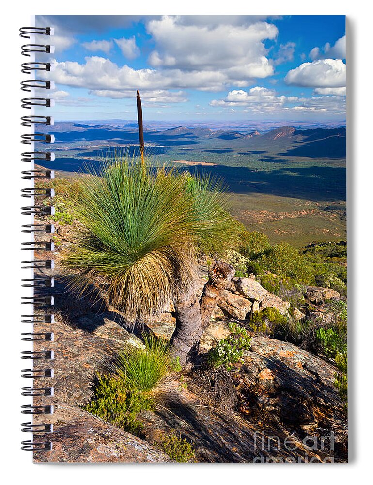 Wilpena Pound St Mary Peak Flinders Ranges South Australia Australian Landscape Landscapes Outback Spiral Notebook featuring the photograph Wilpena Pound by Bill Robinson