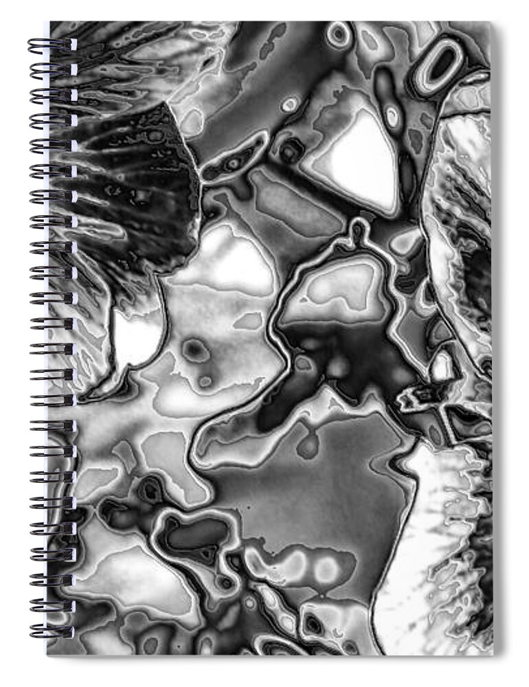 Digital Art Spiral Notebook featuring the digital art Abstract #20 by Belinda Cox