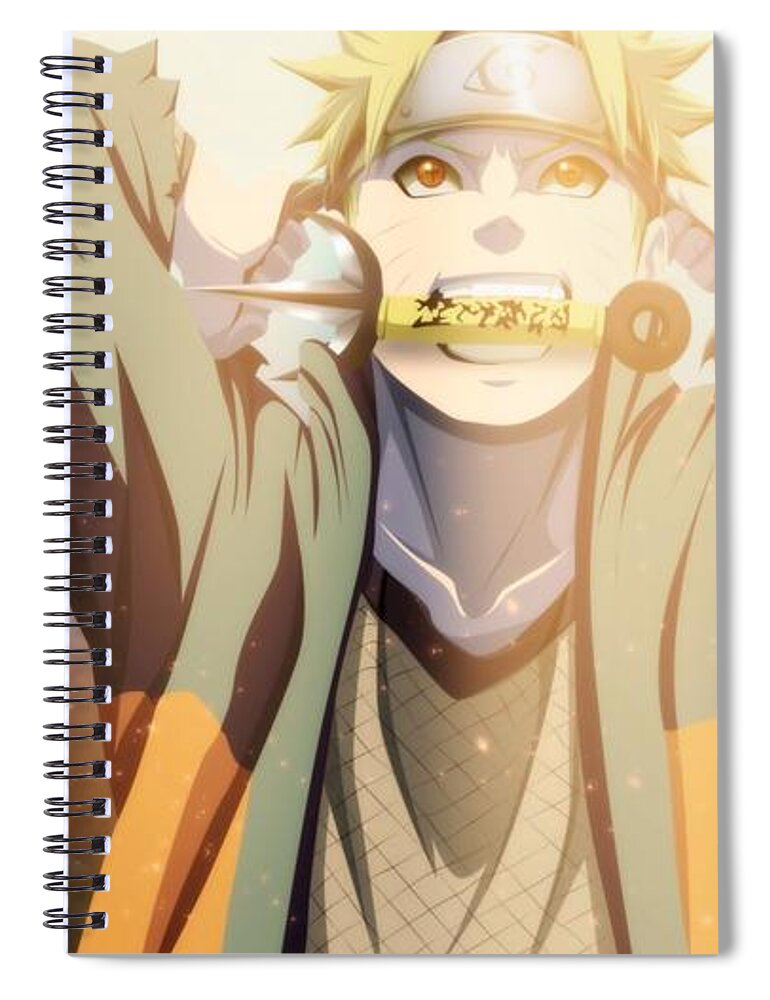 Naruto Spiral Notebook featuring the digital art Naruto #20 by Maye Loeser