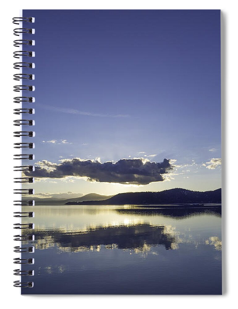 Usa Spiral Notebook featuring the photograph 200 Mile Mirror by Martin Gollery
