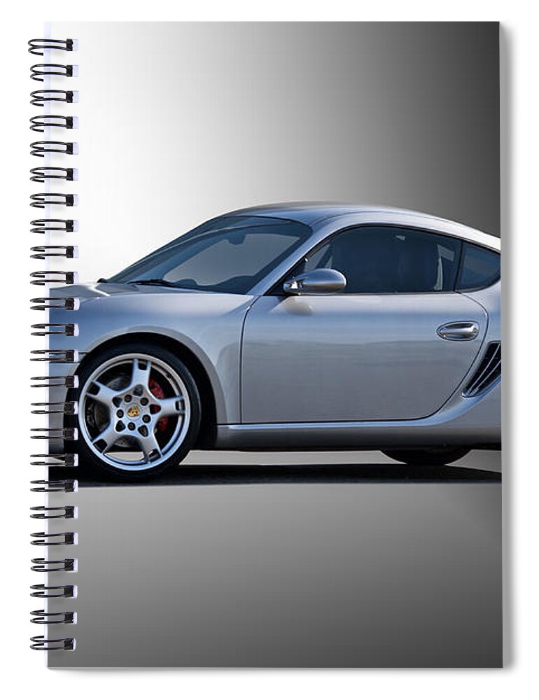 Auto Spiral Notebook featuring the photograph 2006 Porsche Cayman S by Dave Koontz