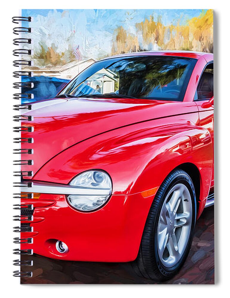 2006 Chevy Ssr Spiral Notebook featuring the photograph 2006 SSR Chevrolet Truck Painted by Rich Franco