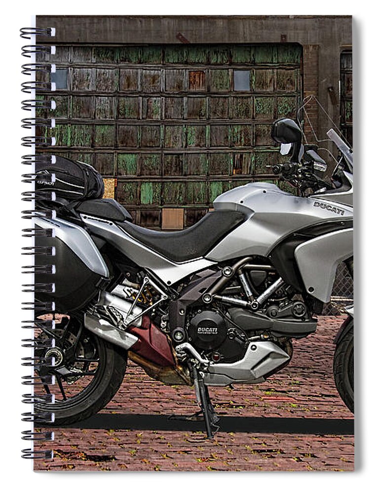 2013 Spiral Notebook featuring the photograph 2013 Ducati 1200S Motorcycle by Nick Gray
