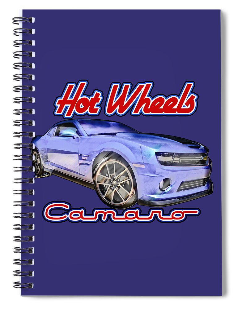 2013 Hot Wheels Camaro Spiral Notebook featuring the photograph 2013 Hot Wheels Camaro Redux by Chas Sinklier
