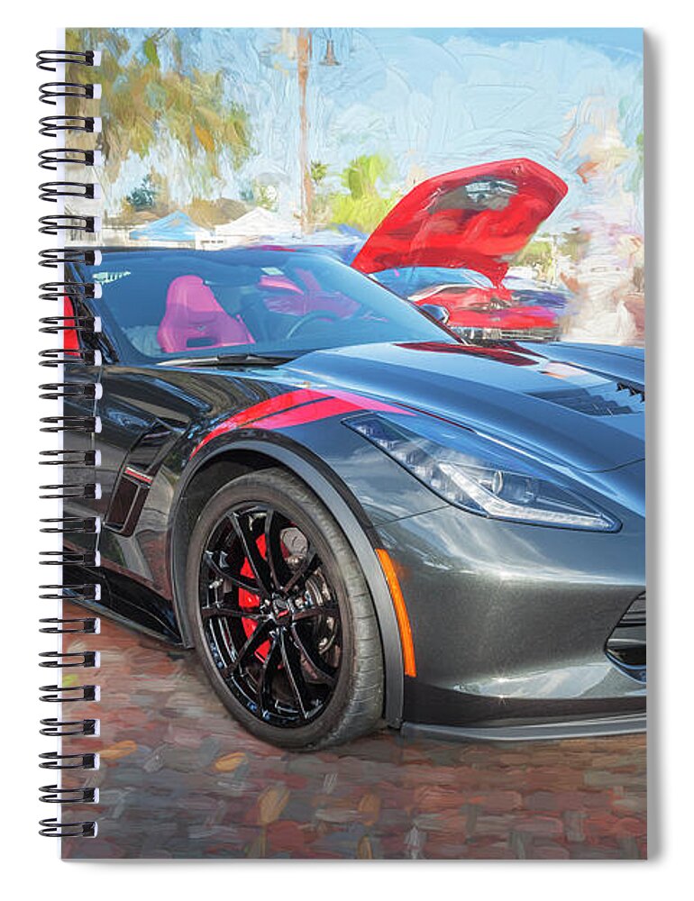 2017 Corvette Spiral Notebook featuring the photograph 2017 Chevrolet Corvette Gran Sport by Rich Franco