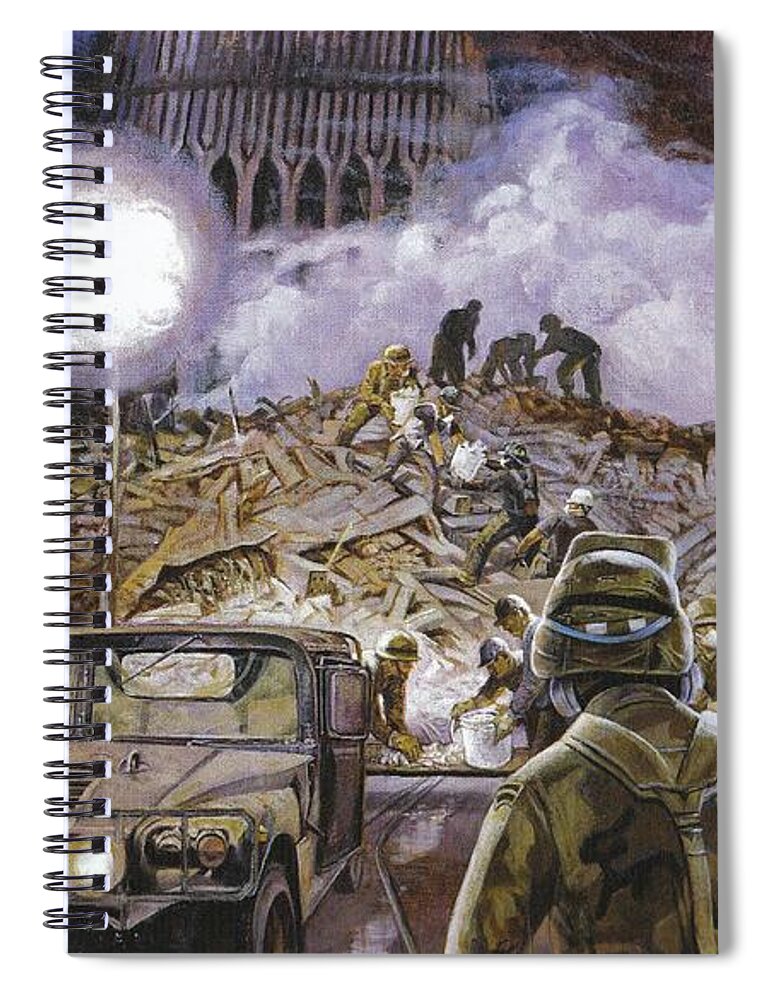 Soldier Spiral Notebook featuring the digital art Soldier #22 by Super Lovely