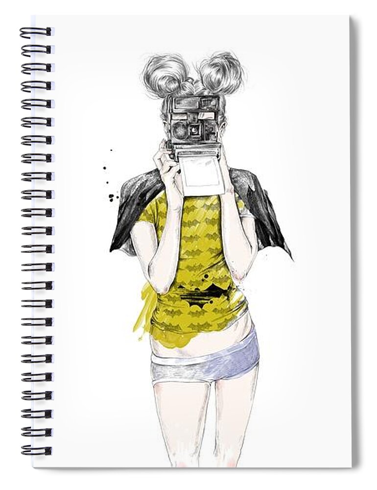 Women Spiral Notebook featuring the digital art Women #224 by Super Lovely
