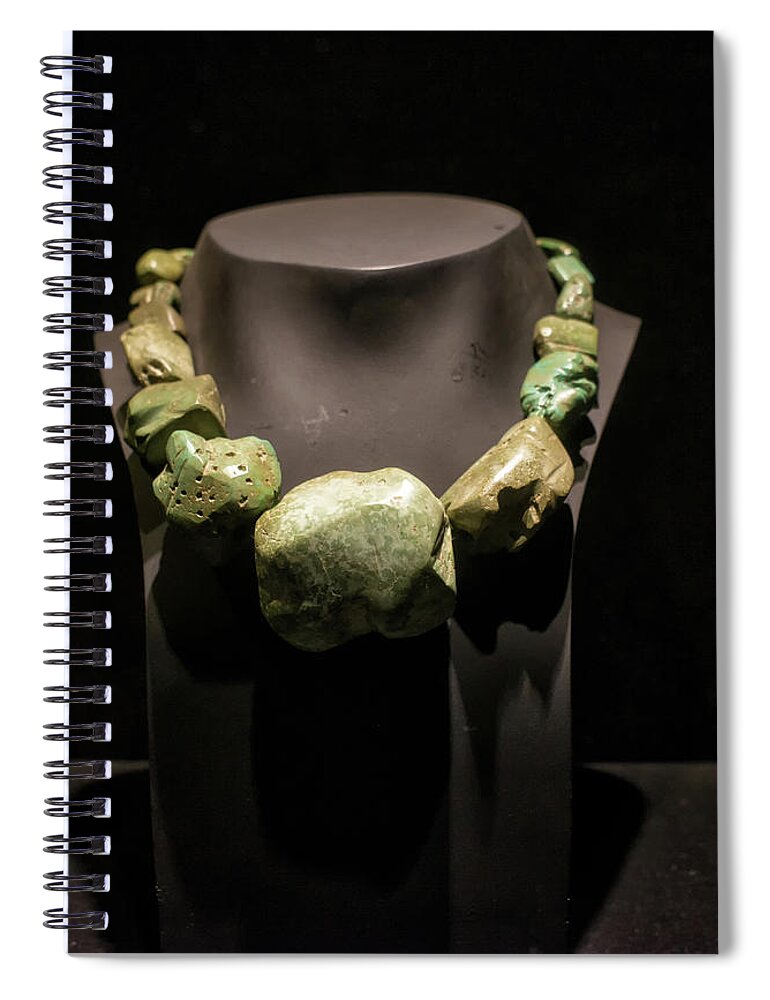 Artifacts Spiral Notebook featuring the digital art Museo Larco Artifacts #24 by Carol Ailles