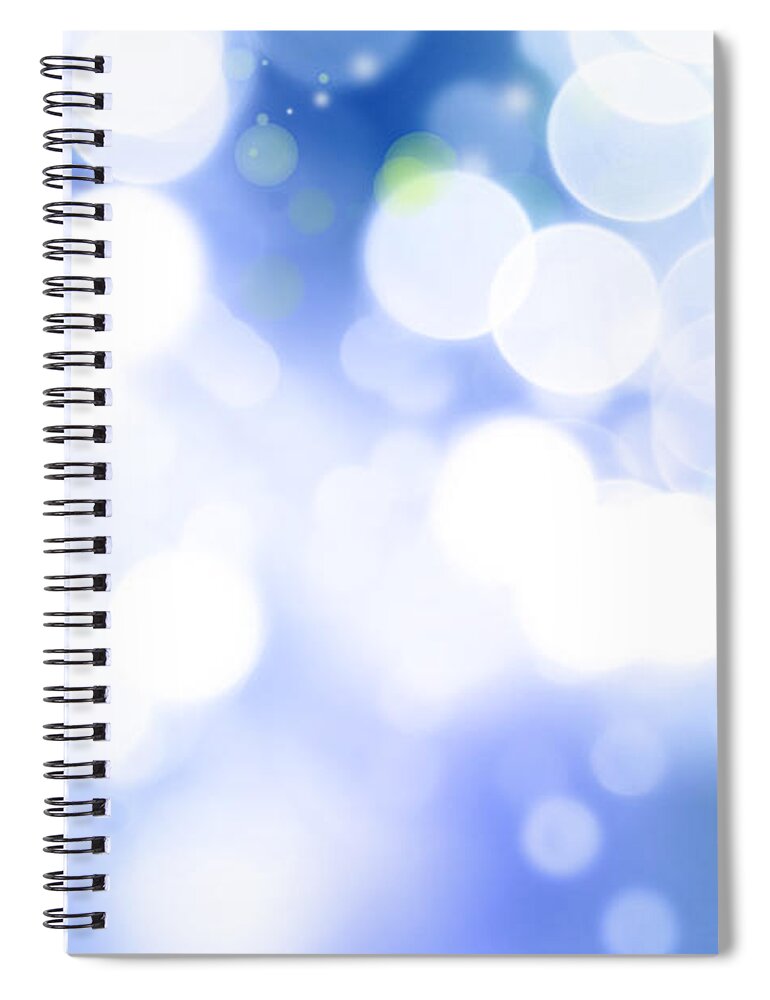 Abstract Spiral Notebook featuring the photograph Night swimming by Les Cunliffe