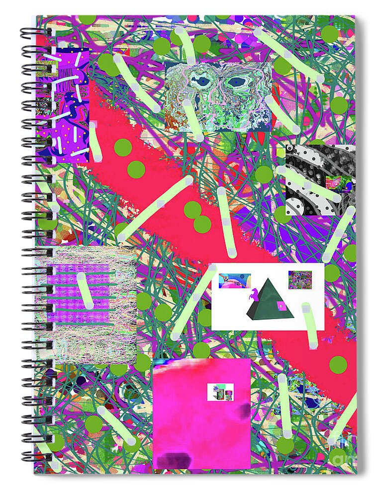 Walter Paul Bebirian Spiral Notebook featuring the digital art 3-18-2015cabcd by Walter Paul Bebirian