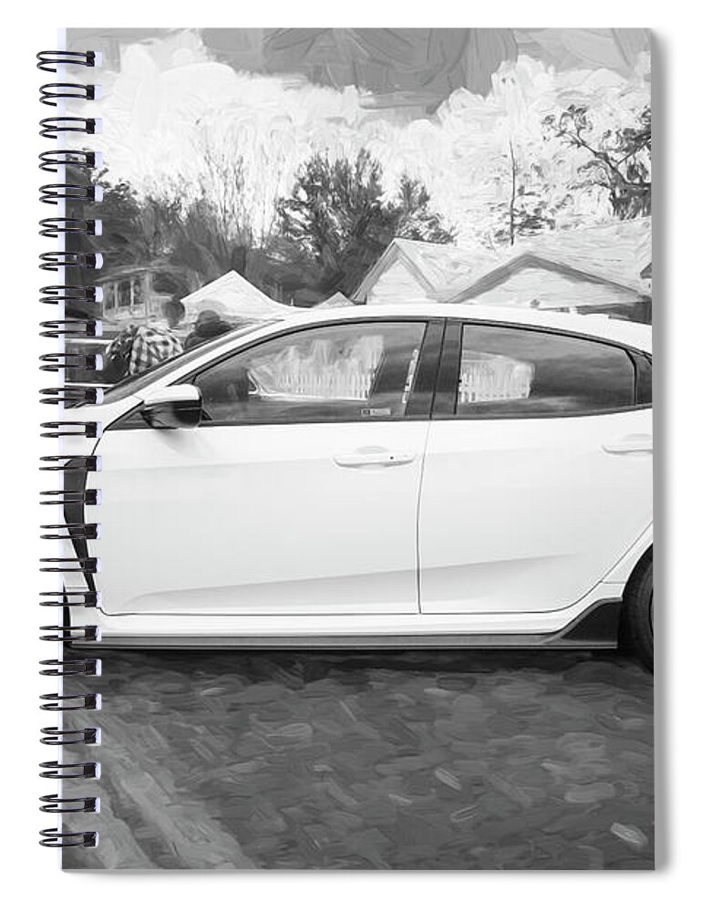 Honda Spiral Notebook featuring the photograph 2018 Honda Type R #3 by Rich Franco