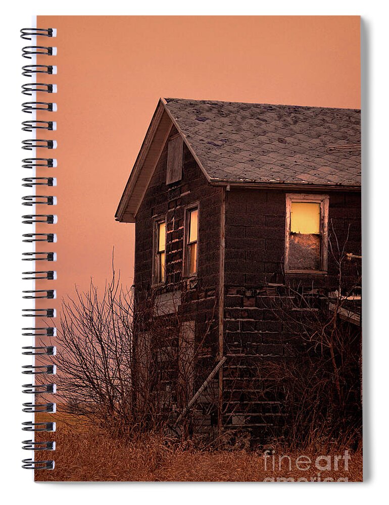 House Spiral Notebook featuring the photograph Abandoned House #3 by Jill Battaglia