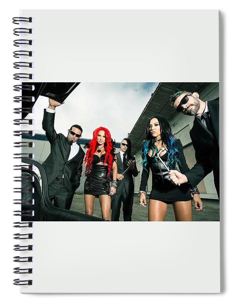 Butcher Babies Spiral Notebook featuring the photograph Butcher Babies #3 by Jackie Russo