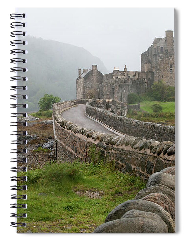 Landscape Spiral Notebook featuring the photograph Eilean Donan Castle by Michalakis Ppalis