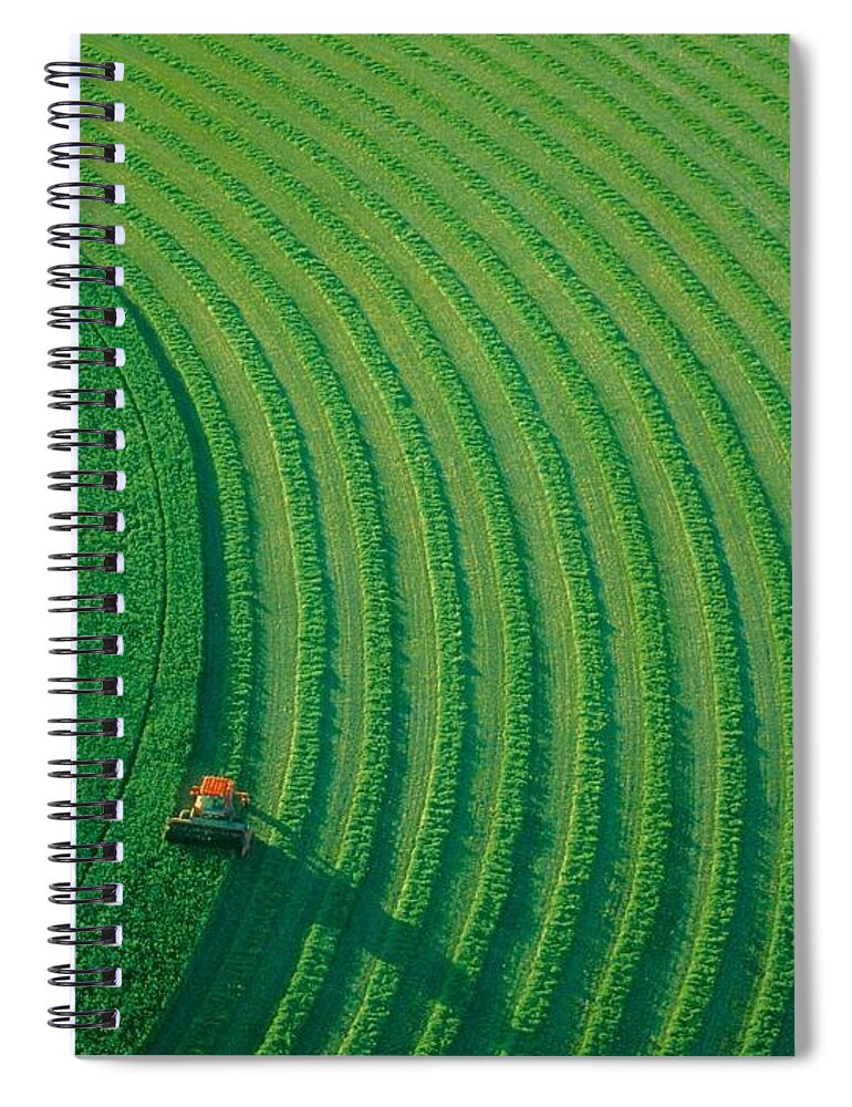 Field Spiral Notebook featuring the digital art Field #3 by Maye Loeser