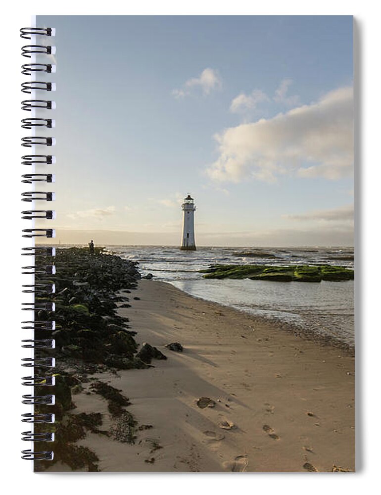 Beach Spiral Notebook featuring the photograph Fort Perch Lighthouse #3 by Spikey Mouse Photography