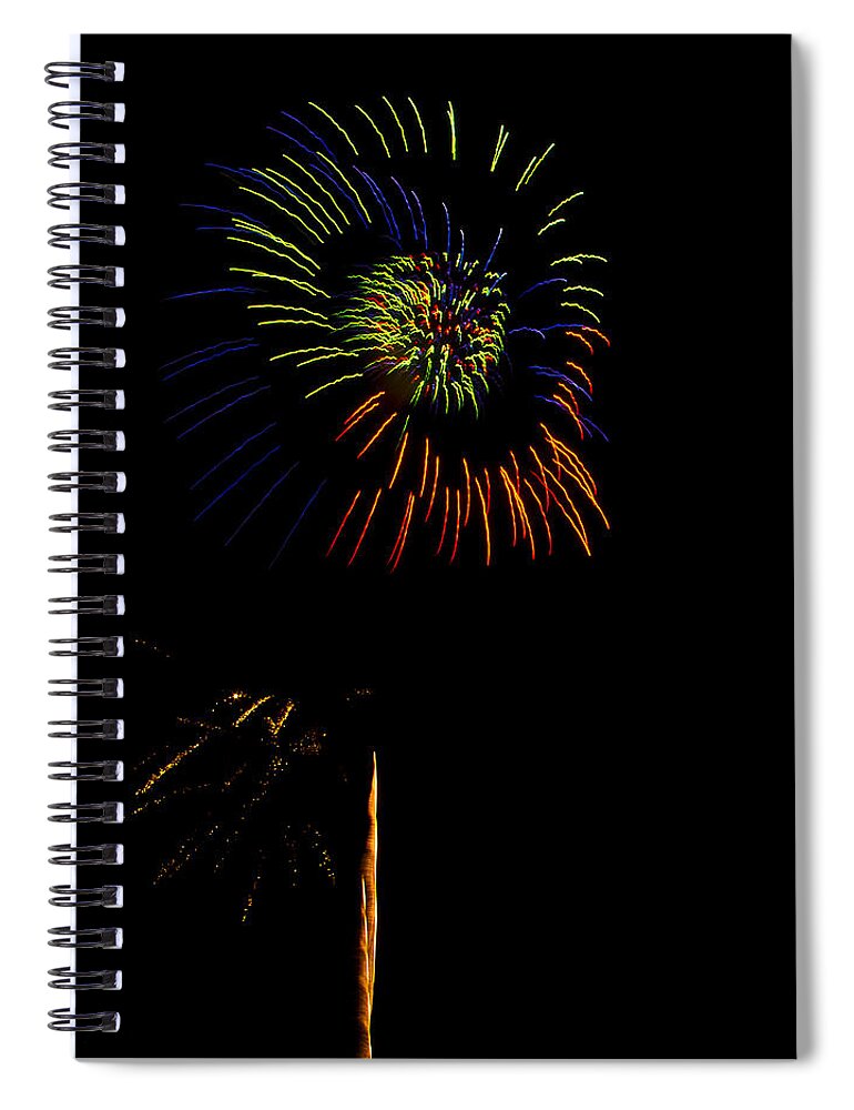 Fireworks Spiral Notebook featuring the photograph Fourth of July by Bill Barber