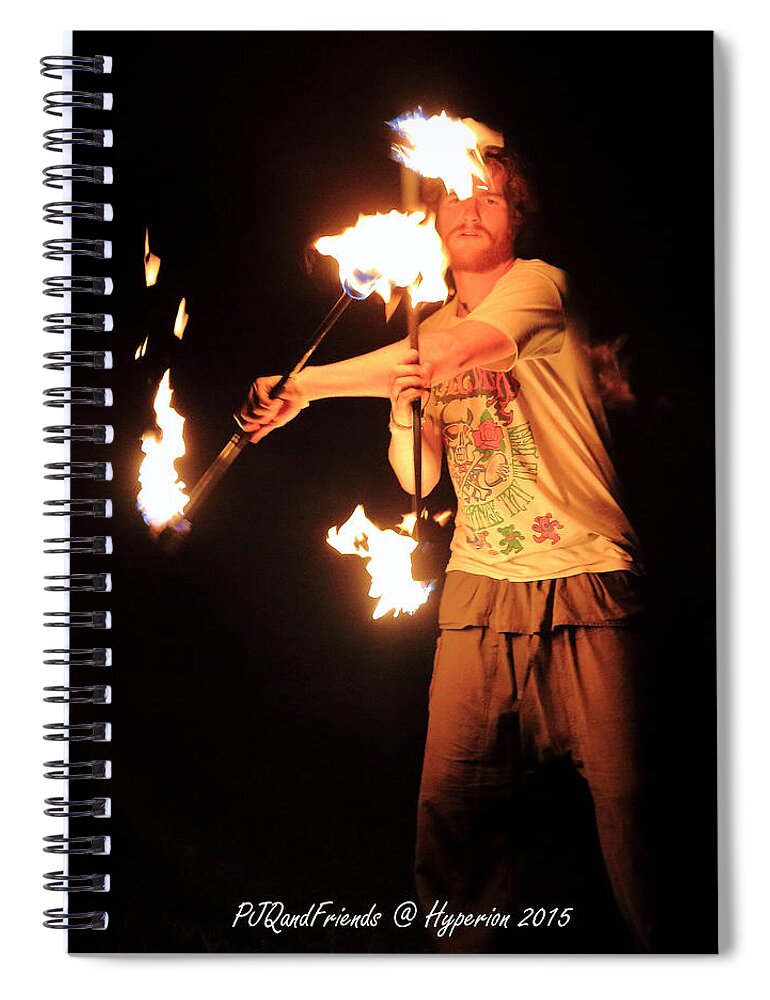 Hyperion Music And Arts Festival 2015 Spiral Notebook featuring the photograph Hyperion Music and Arts Festival 2015 #3 by PJQandFriends Photography