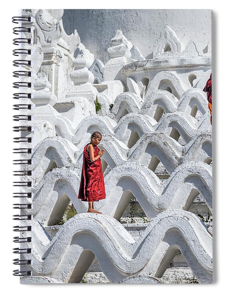Mingun Spiral Notebook featuring the photograph Mingun - Myanmar #3 by Joana Kruse