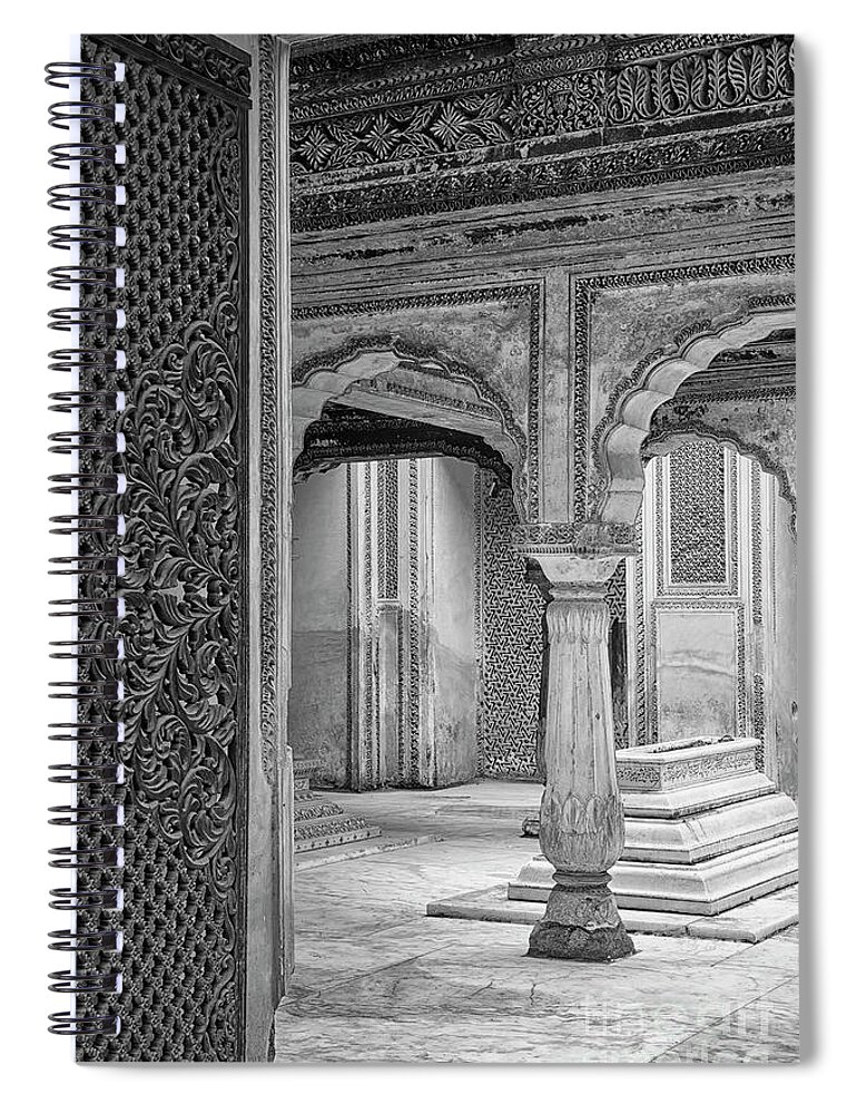 Paigah Spiral Notebook featuring the photograph Paigah tomb ruins #3 by Kiran Joshi